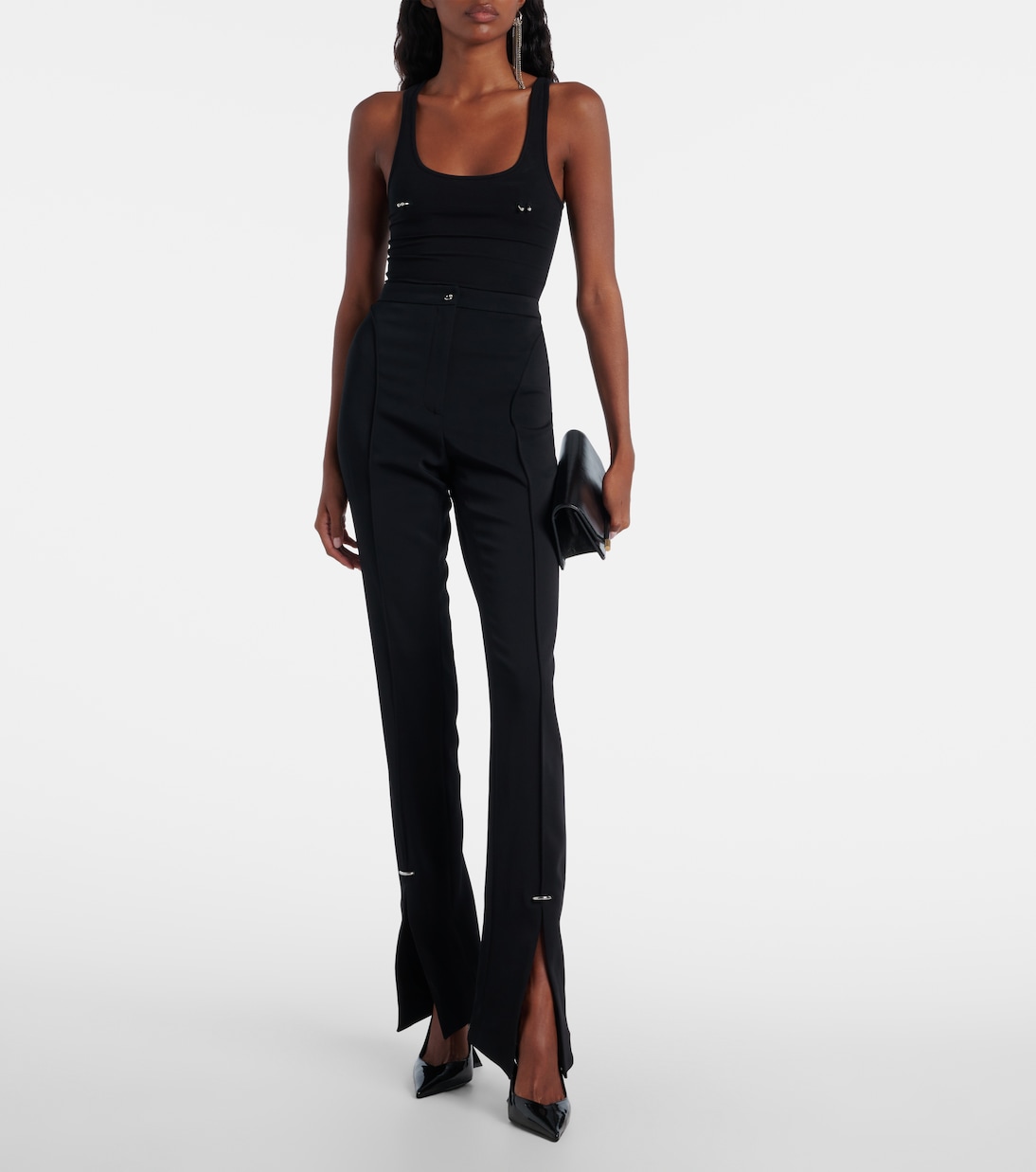 High-rise flared pants | Mugler