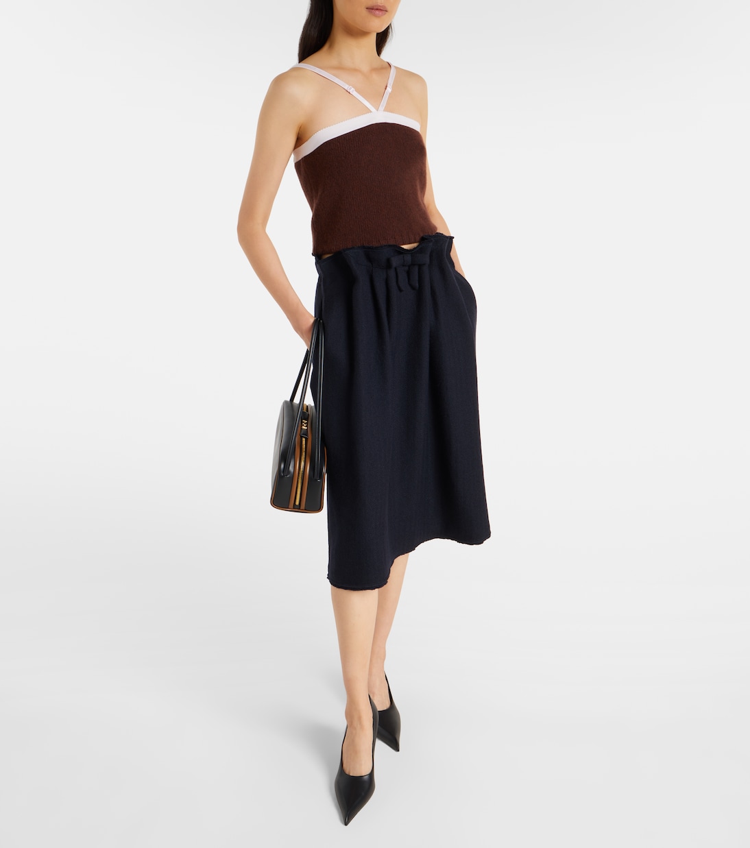 Wool and cashmere top | Prada