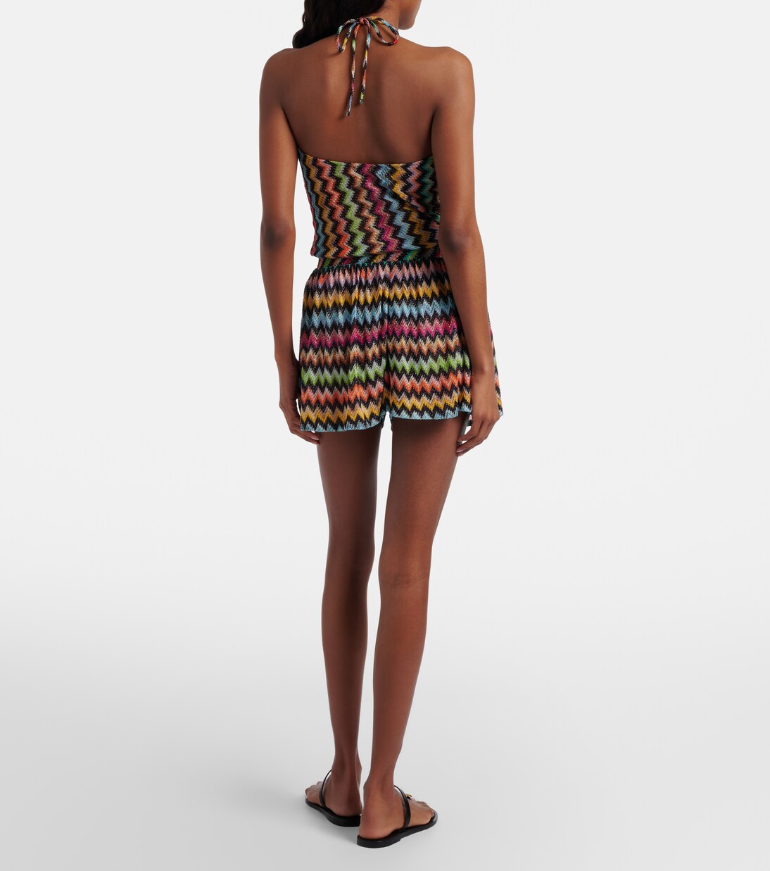 Zigzag lamé playsuit | Missoni