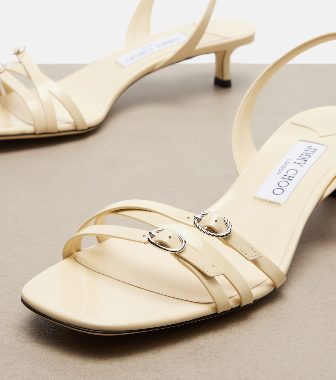 Sandales slingback Kaira en cuir verni | Jimmy Choo