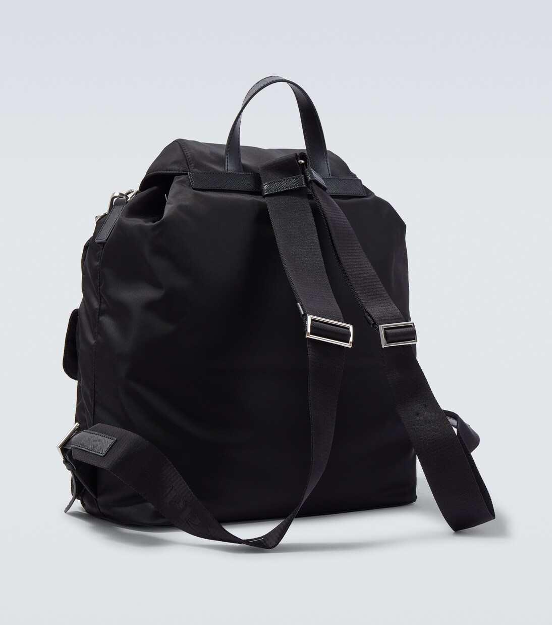 Rucksack aus Re-Nylon mit Leder | Prada