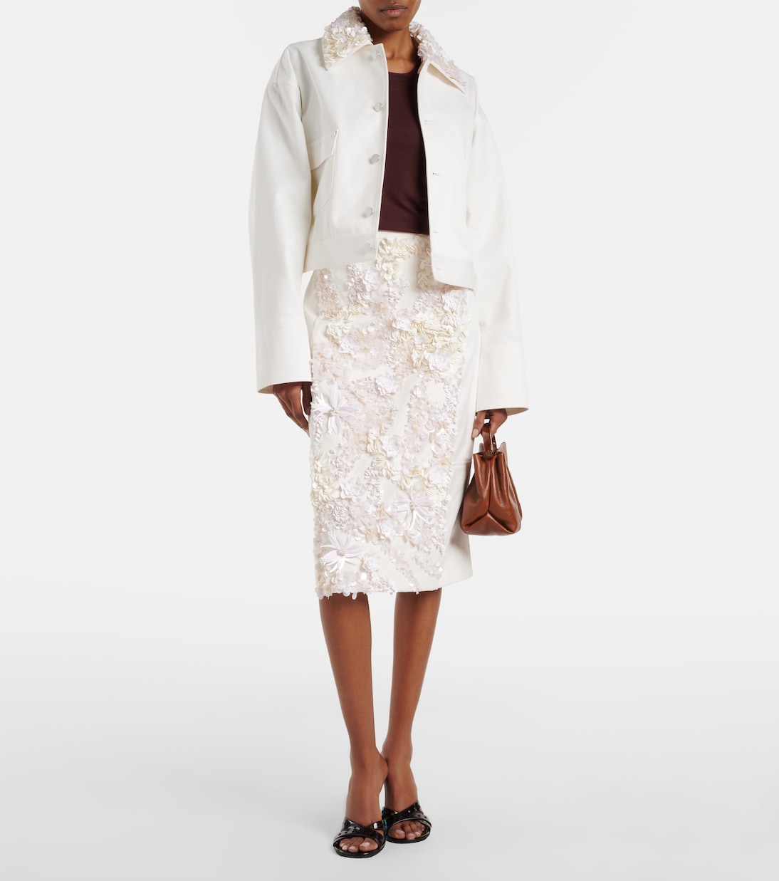 Sequined cotton drill jacket | Plan C