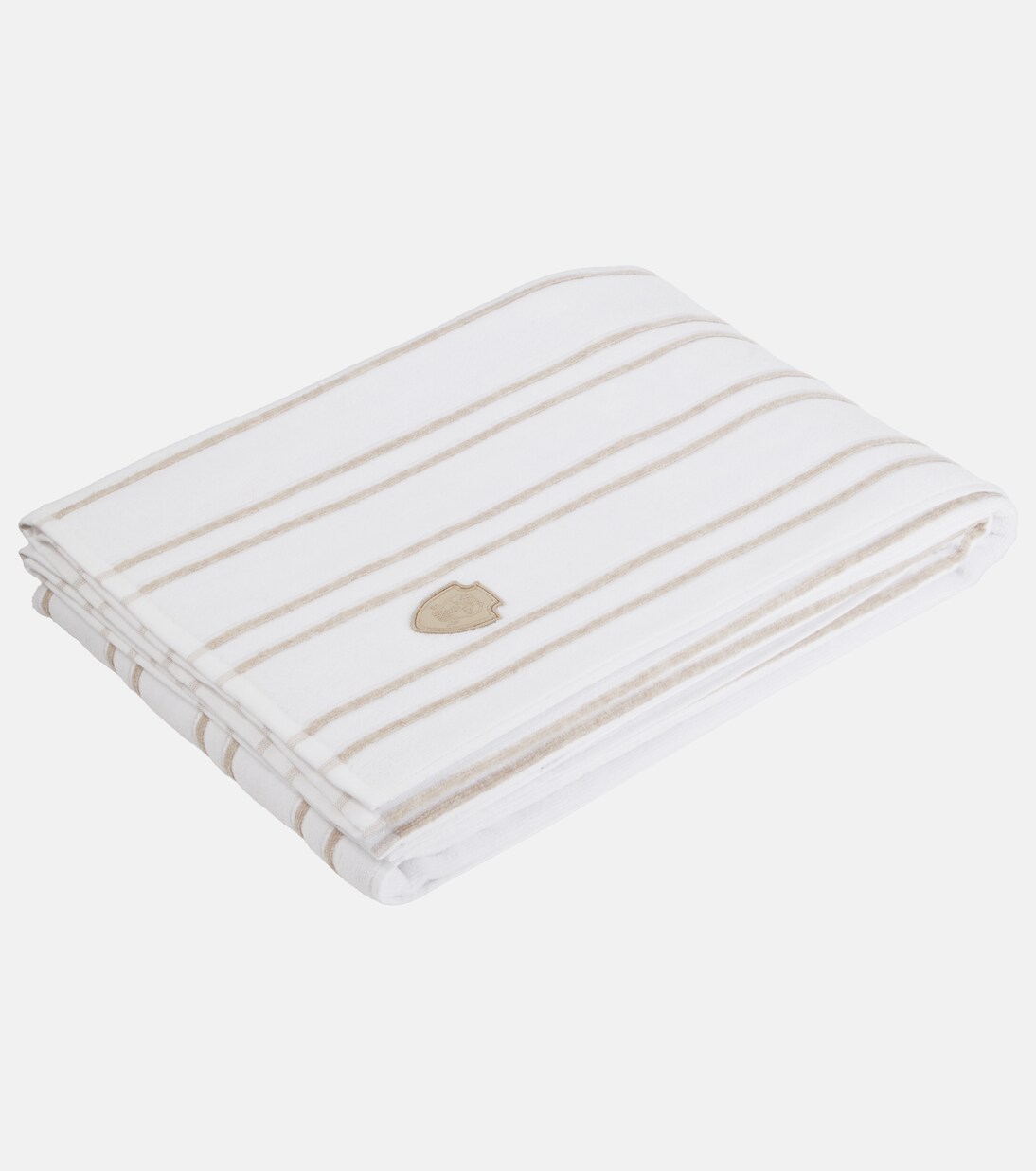 Striped cotton terry beach towel | Brunello Cucinelli