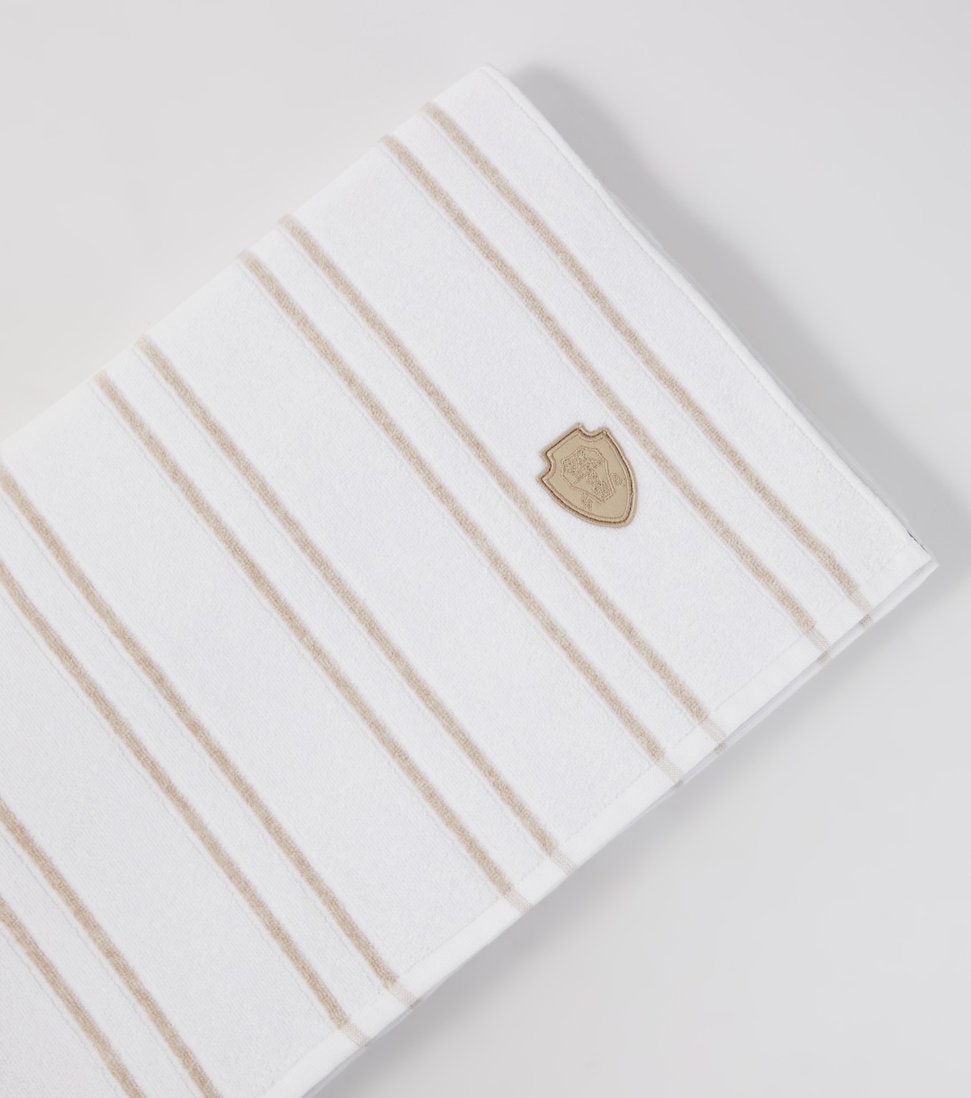 Striped cotton terry beach towel | Brunello Cucinelli