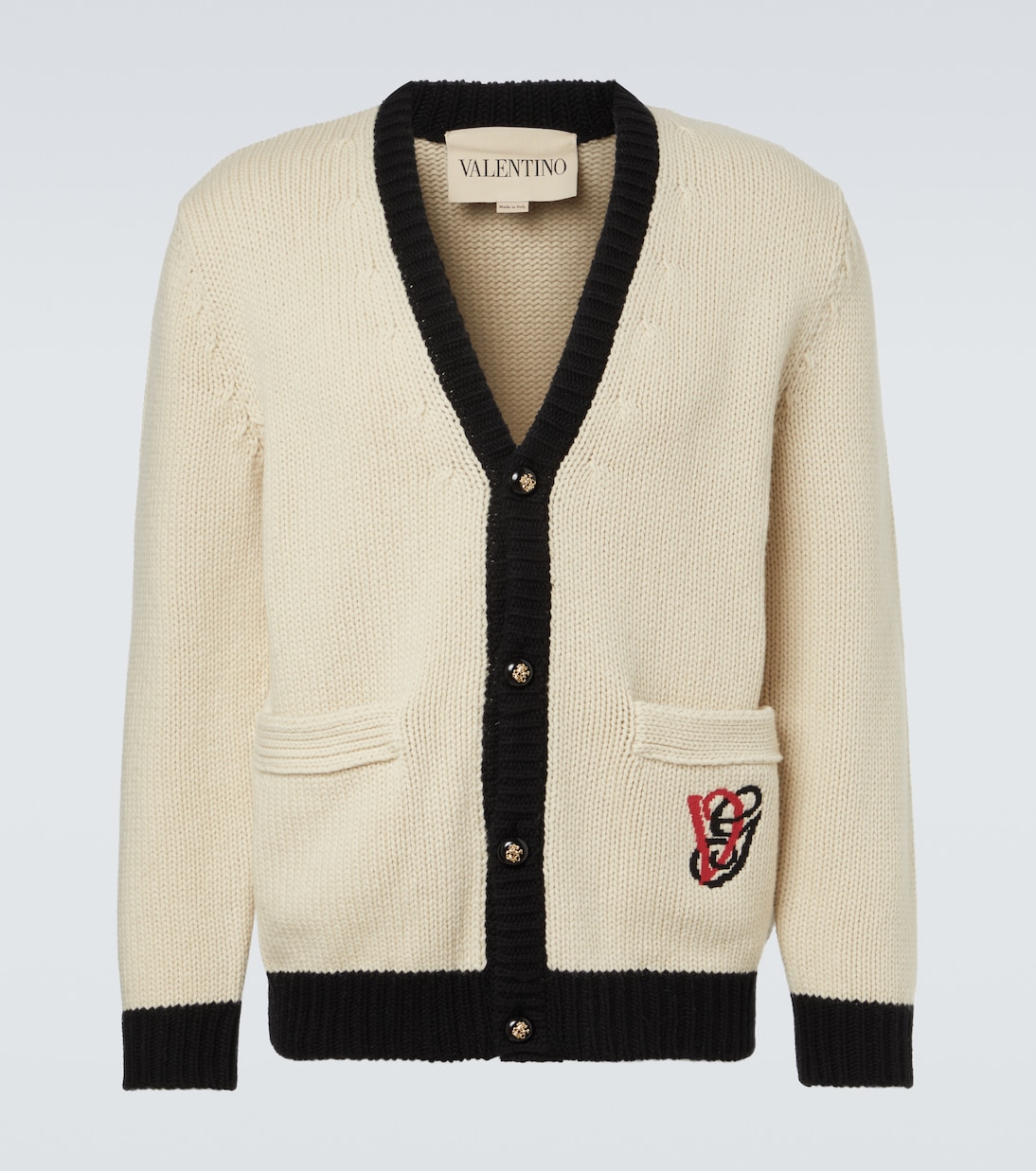 Bestickter Cardigan aus Schurwolle | Valentino