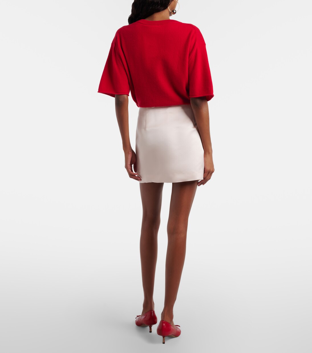 Silk satin miniskirt | Lisa Yang