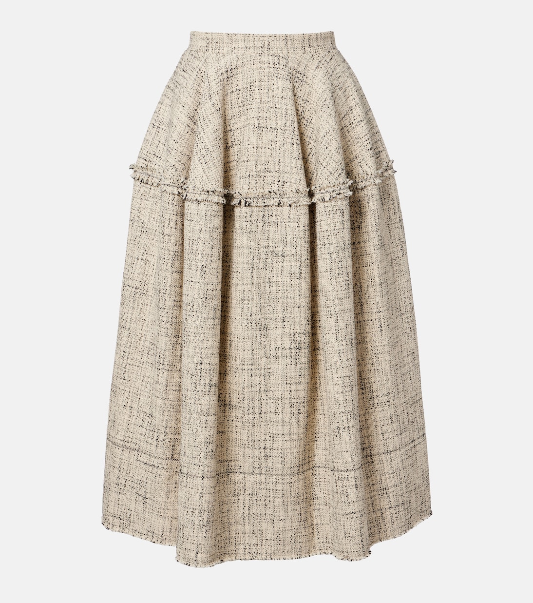 Cotton-blend tweed midi skirt | Erdem