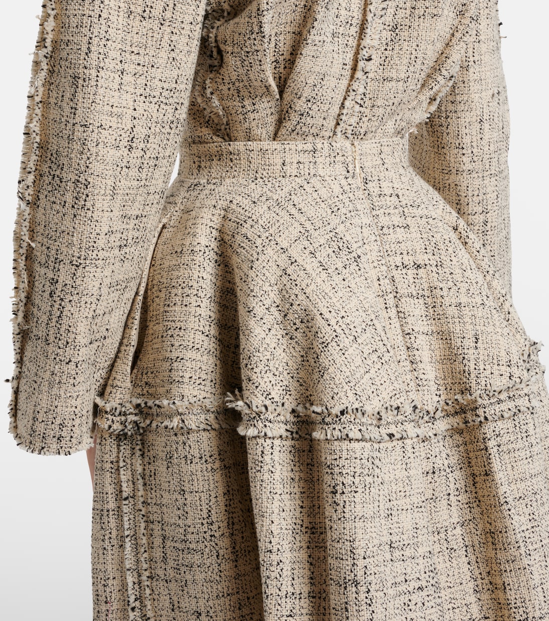 Cotton-blend tweed midi skirt | Erdem