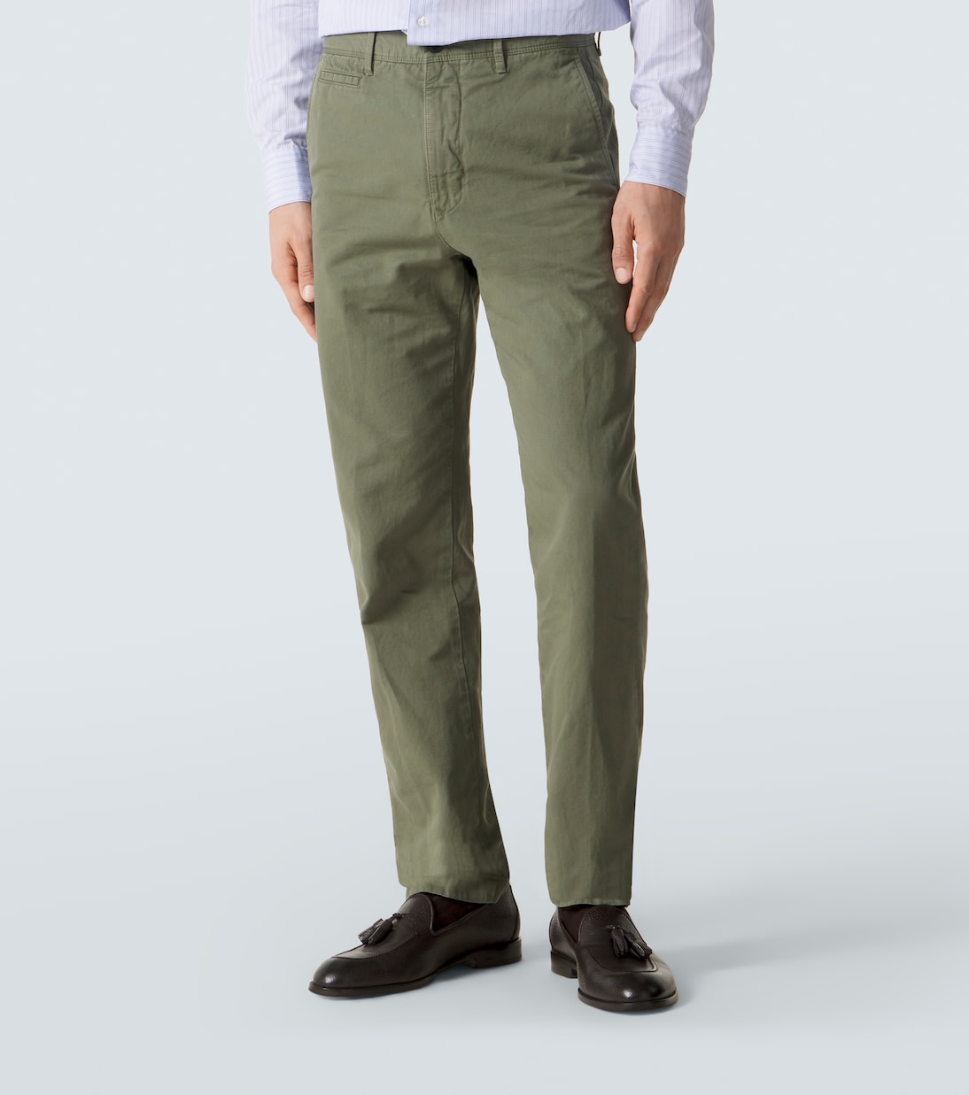 Pantaloni slim in cotone e lino | Slowear
