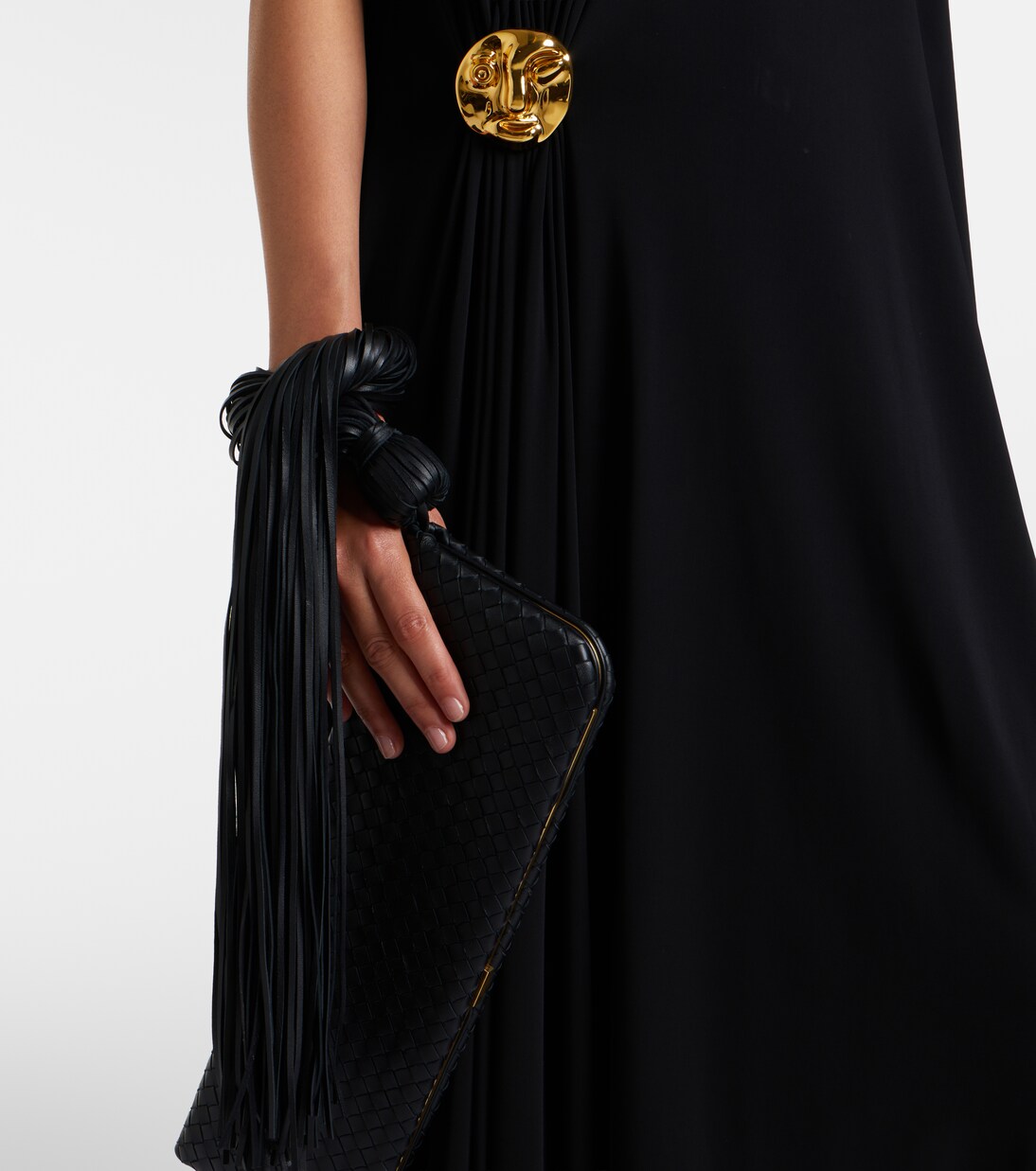 Serata Intrecciato leather clutch | Bottega Veneta