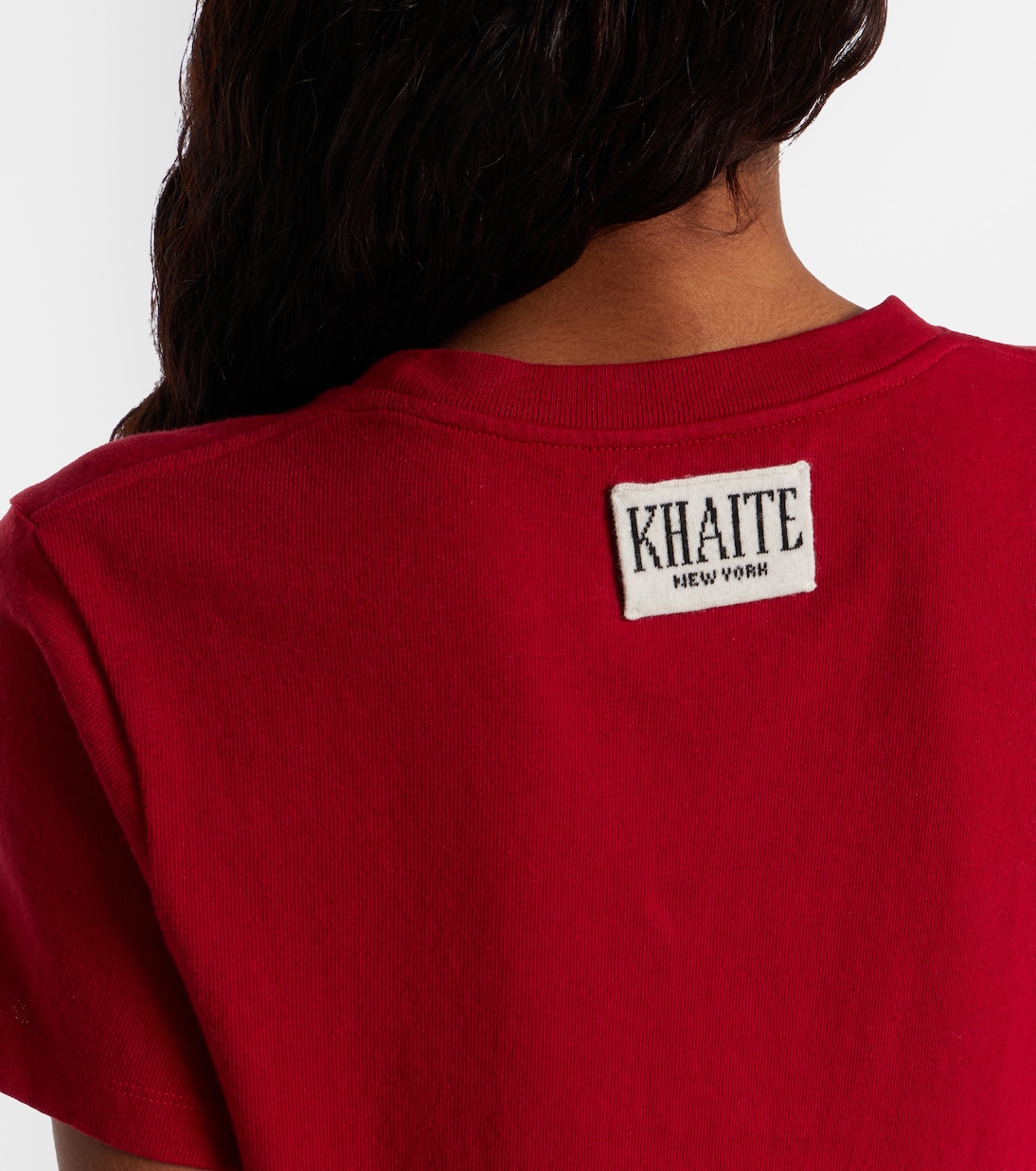 Emmylou cotton jersey T-shirt | Khaite