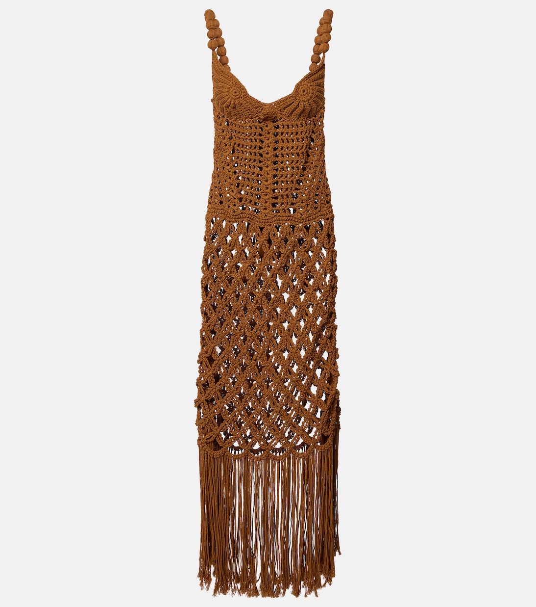 Crochet cotton maxi dress | Balmain