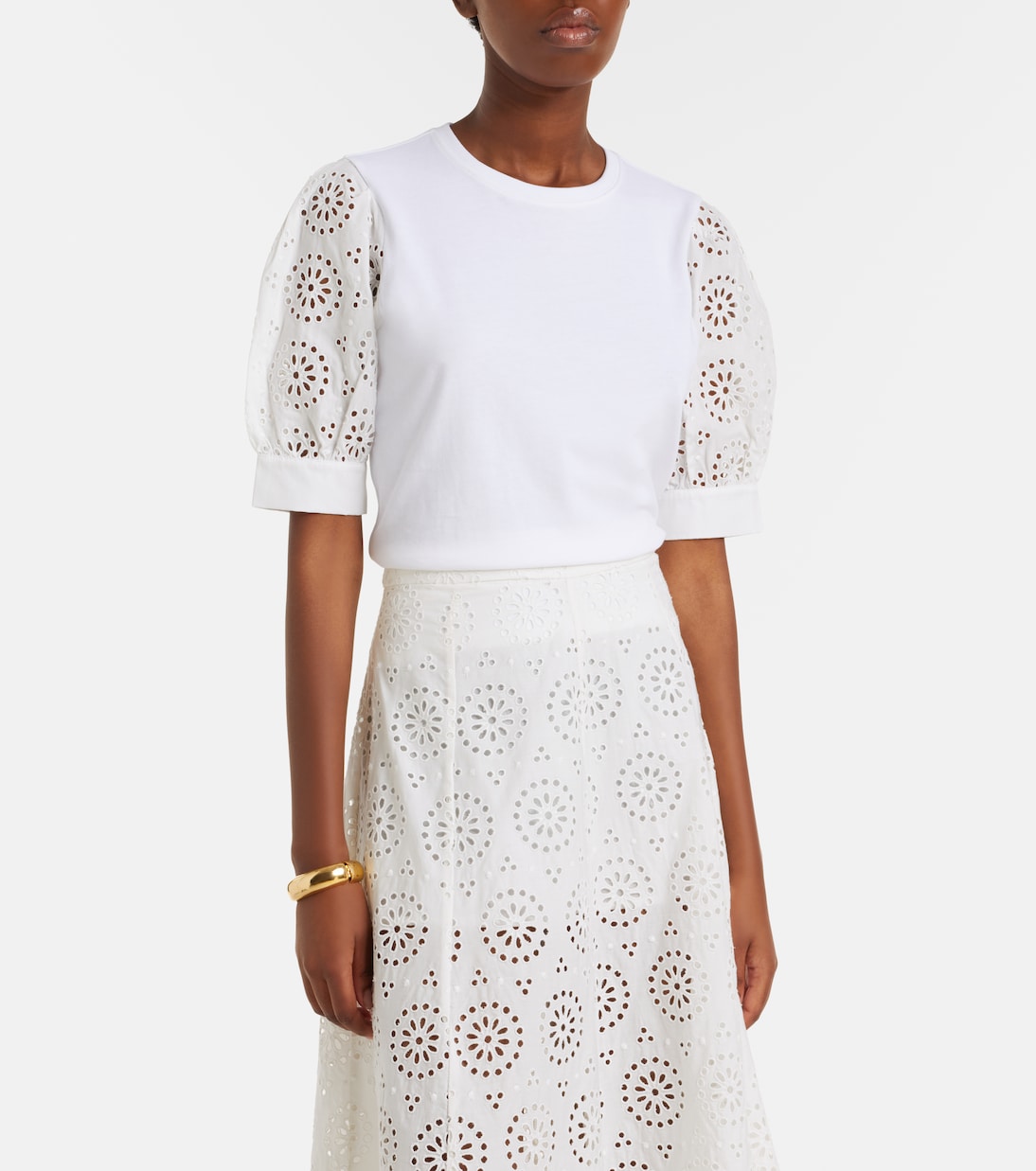 T-Shirt The Deco aus Baumwoll-Jersey | Frame