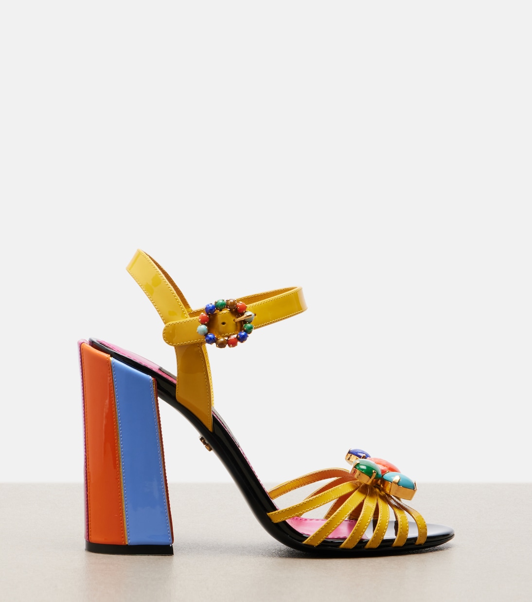 Keira embellished leather sandals | Dolce&Gabbana