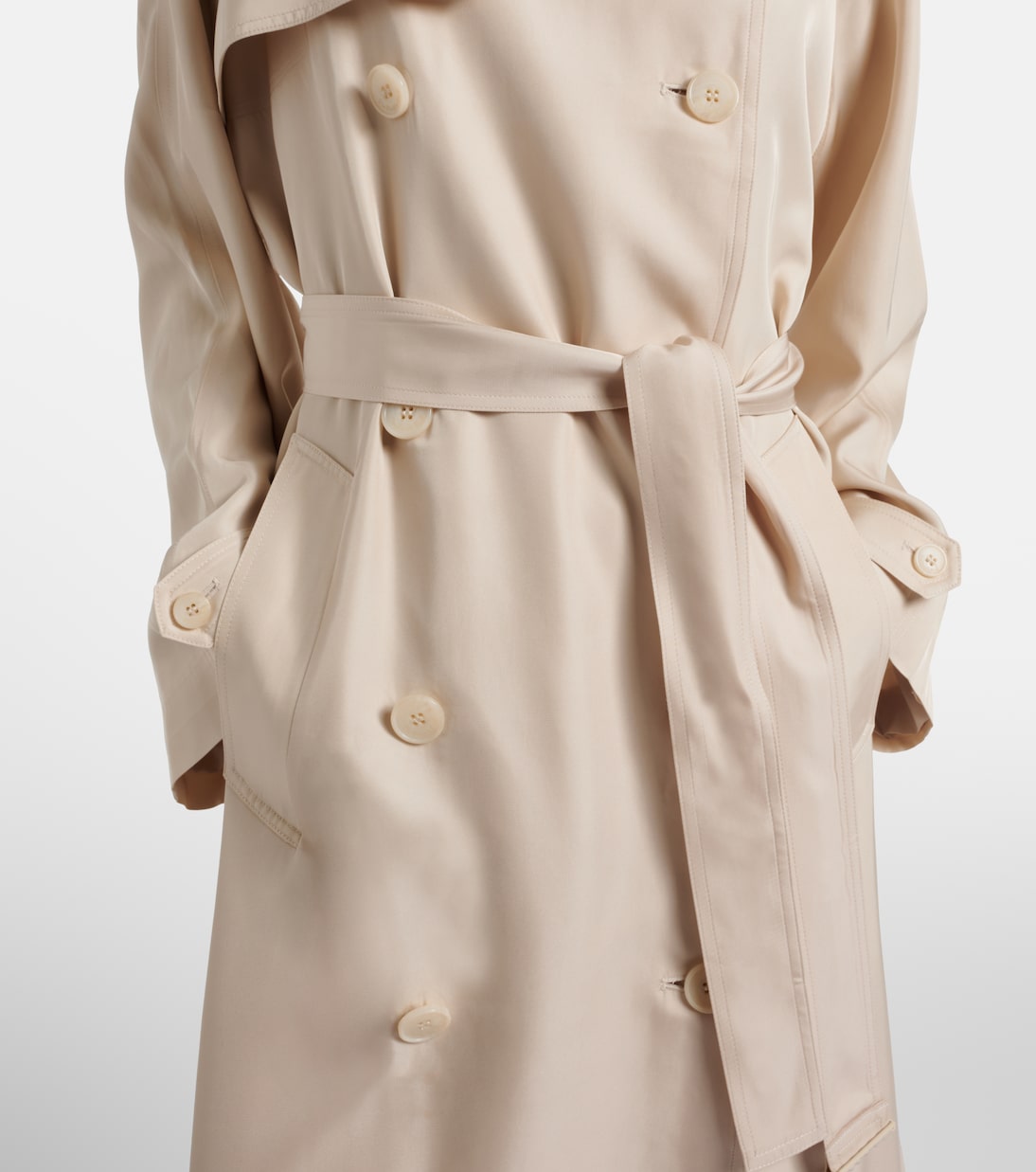 Veyron ovesized twill trench coat | The Frankie Shop