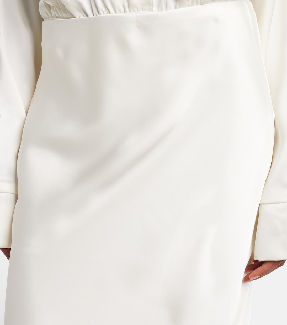 Satin maxi skirt | Norma Kamali