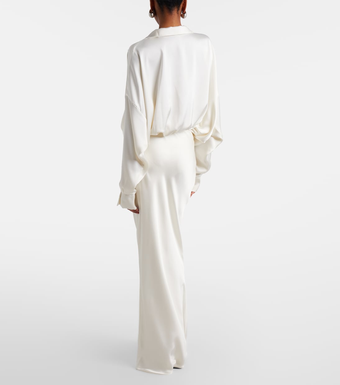 Satin maxi skirt | Norma Kamali