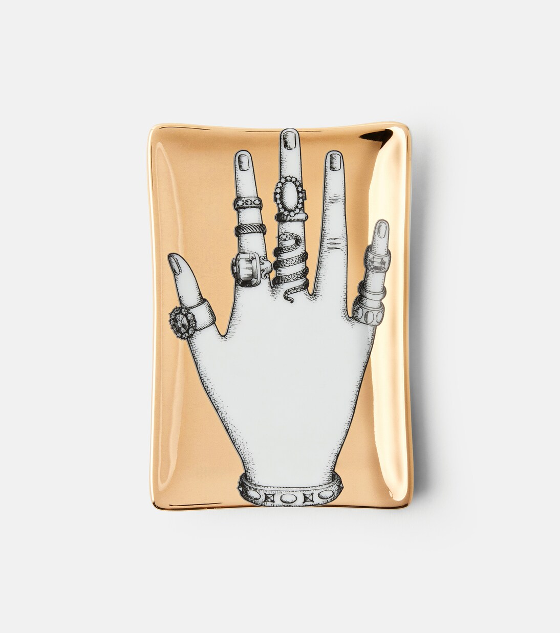 Mano Con Anelli porcelain ashtray | Fornasetti