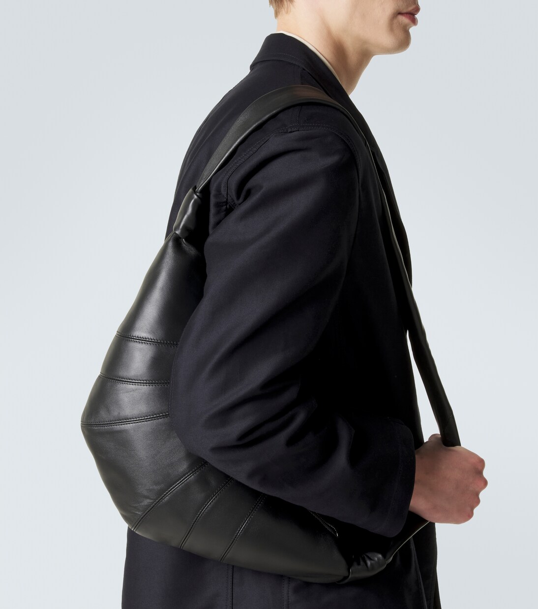 Croissant Medium leather shoulder bag | Lemaire