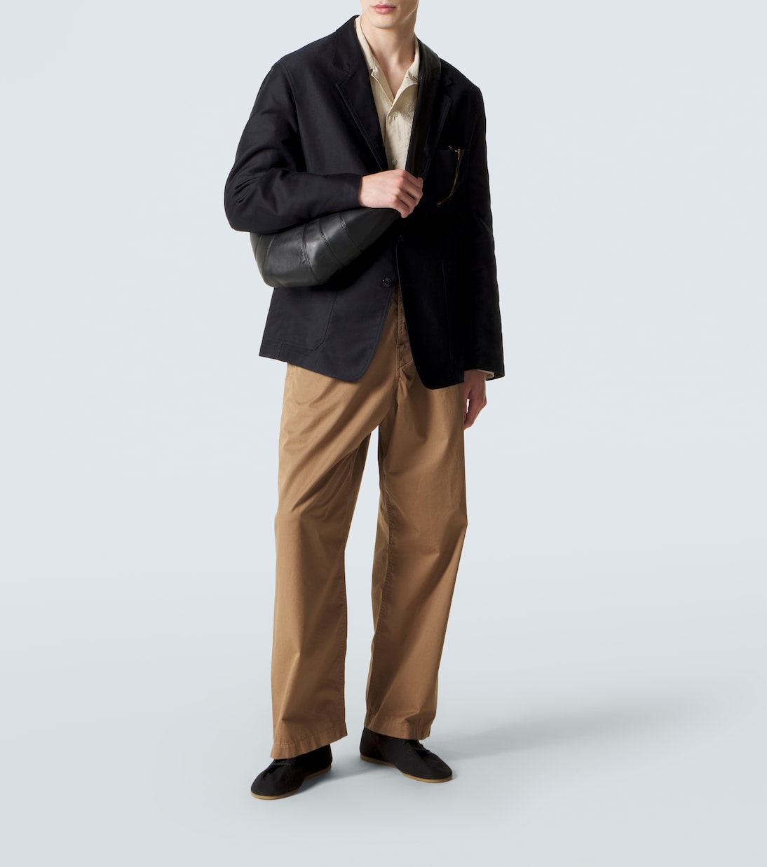 Croissant Medium leather shoulder bag | Lemaire