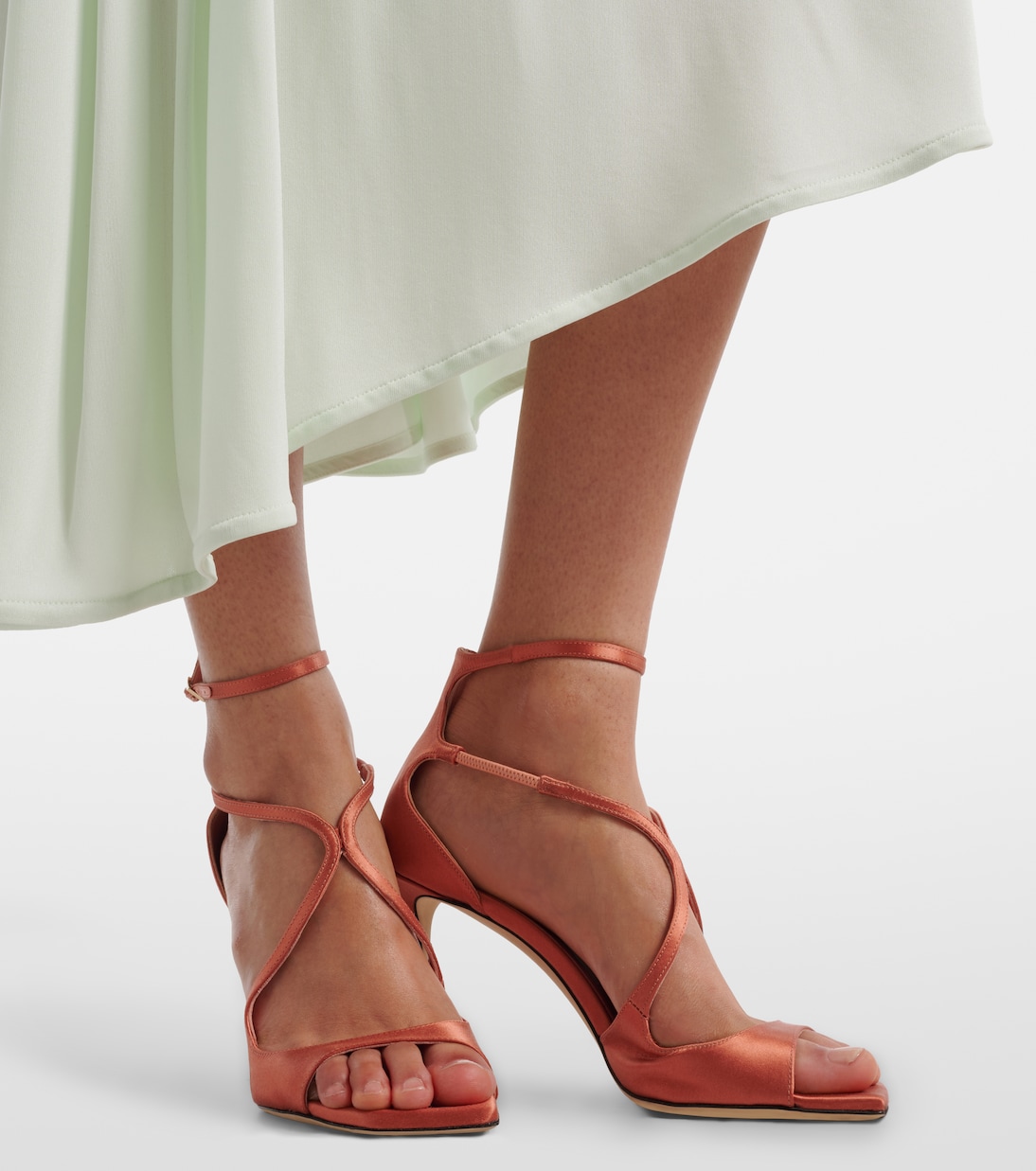 Sandalen Azia 95 aus Satin | Jimmy Choo