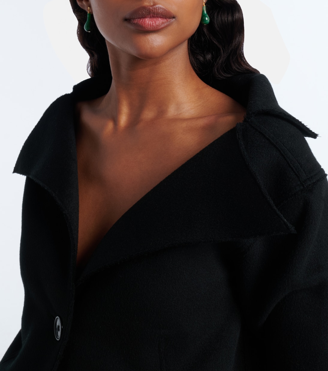 Jade 24kt gold-plated drop earrings | Toteme