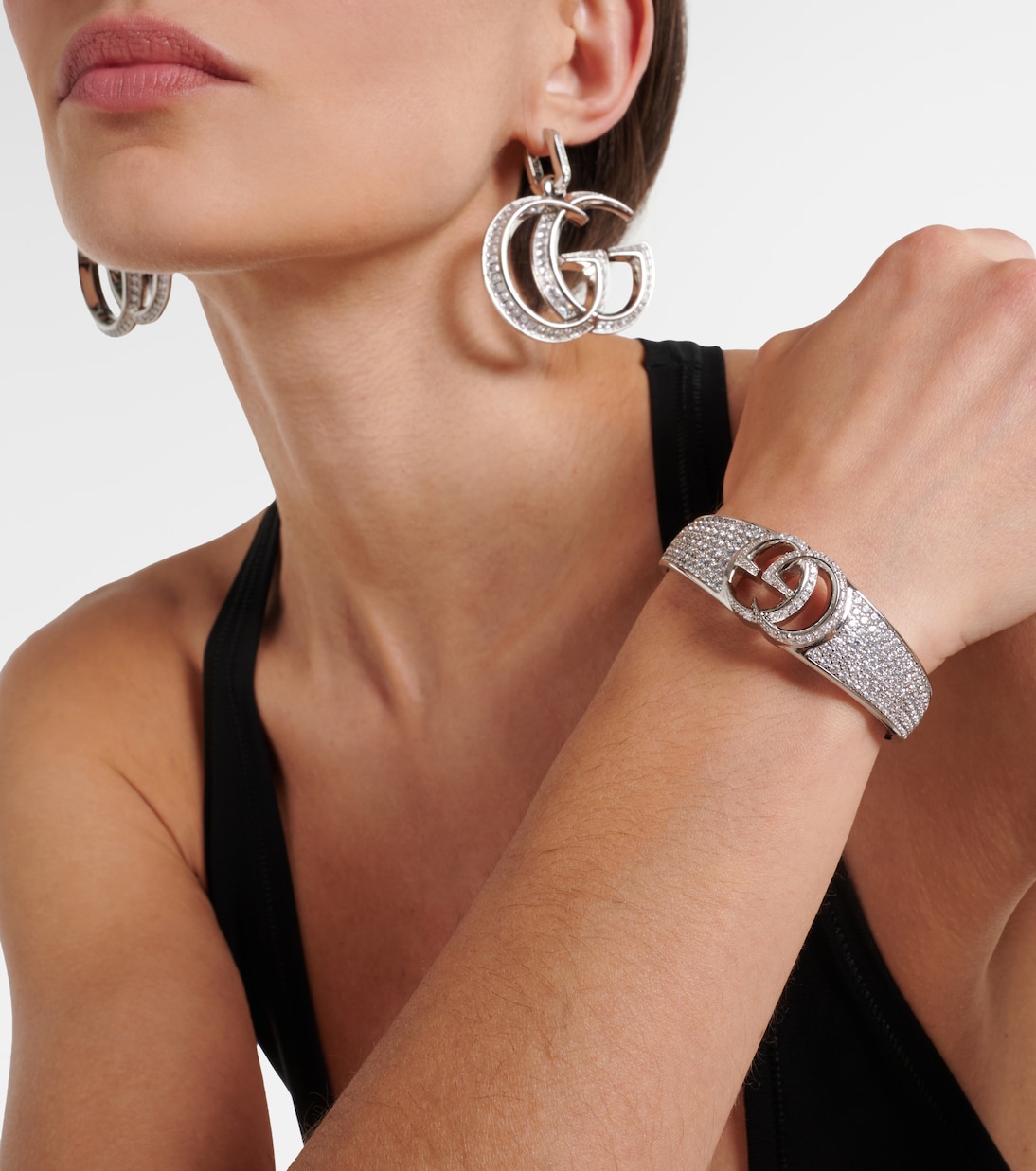 GG Marmont embellished cuff bracelet | Gucci
