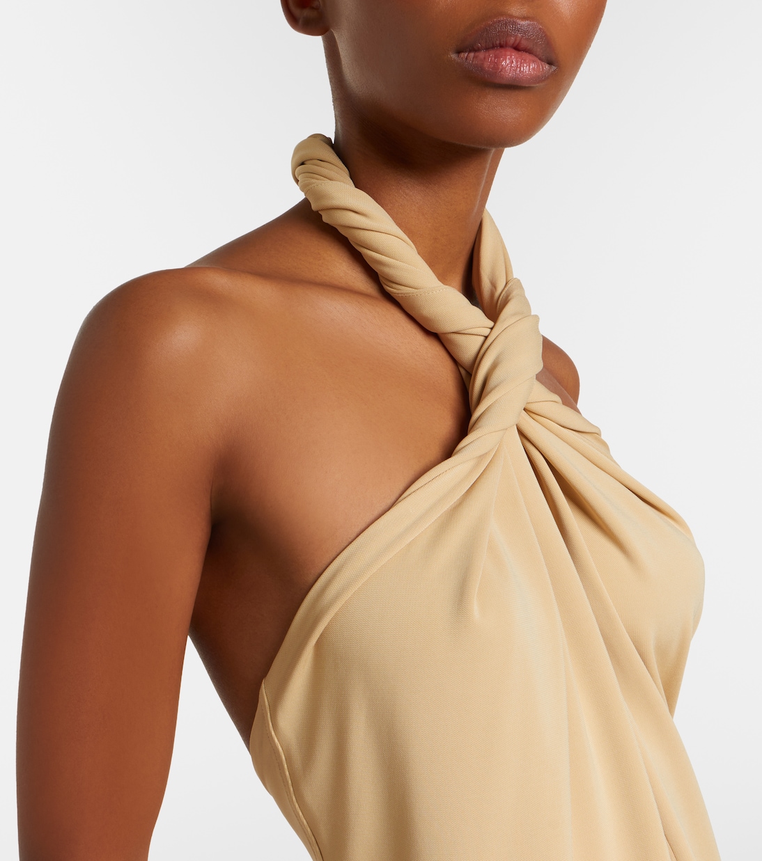 Halterneck jersey top | Toteme