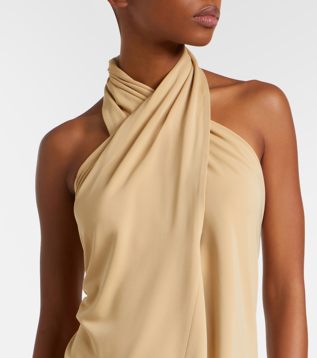 Halterneck jersey top | Toteme