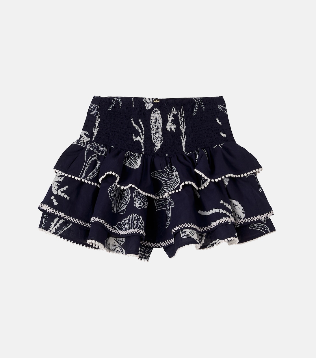 Printed ruffled cotton skirt | Poupette St Barth Kids