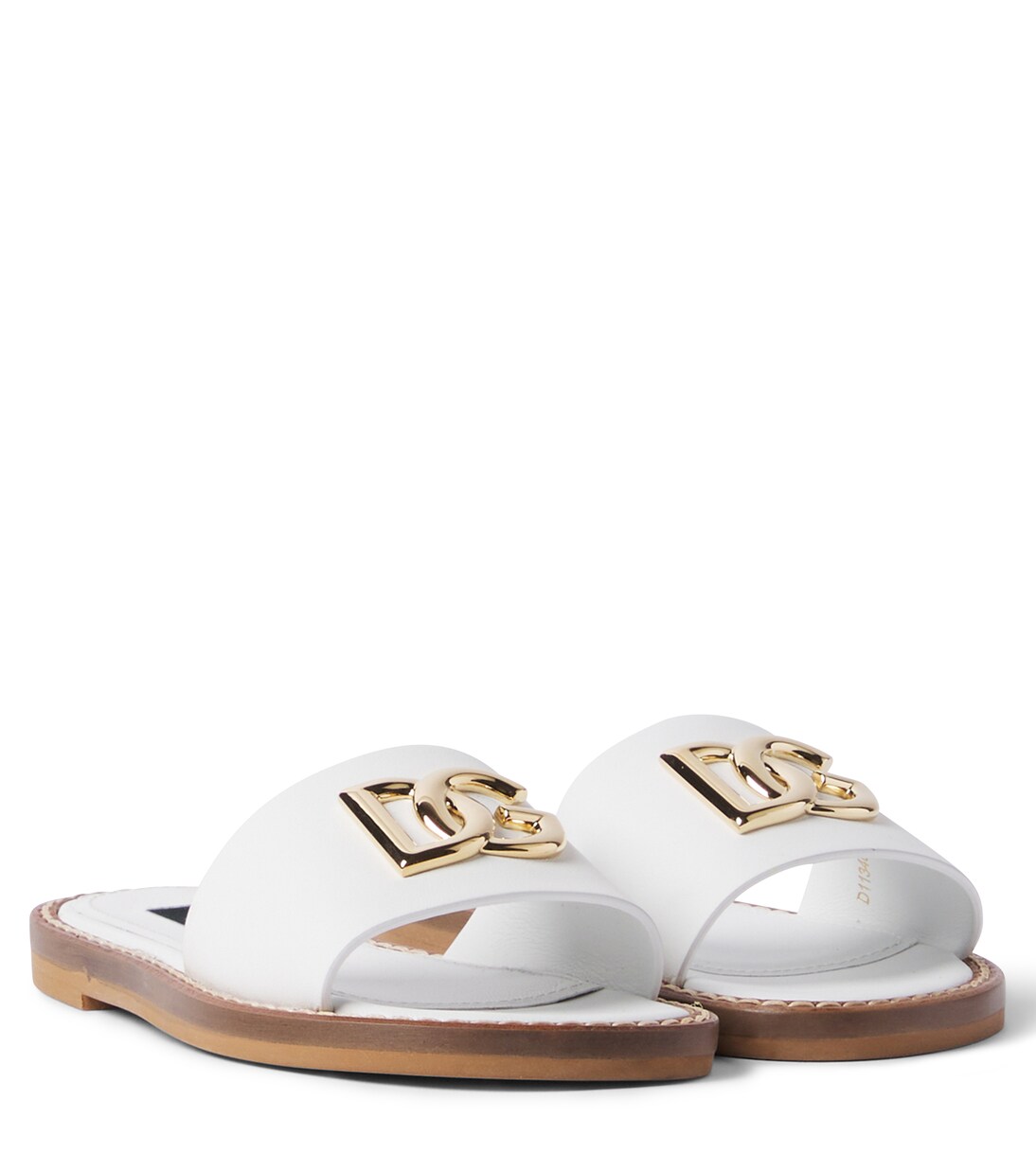 DG leather slides | Dolce&Gabbana Kids
