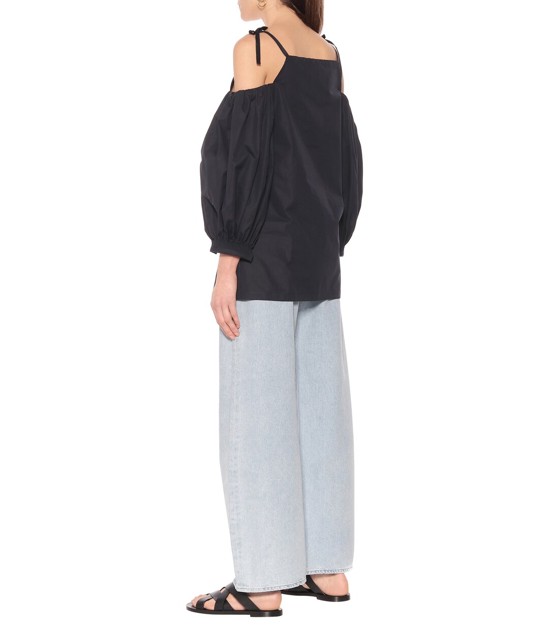 Top à encolure bardot en coton | Jil Sander