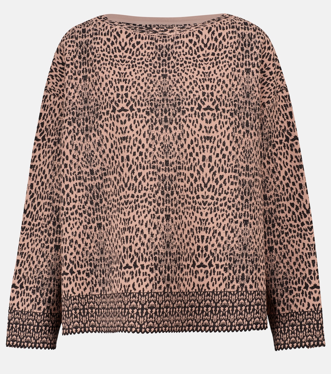 Pull en jacquard à motif léopard | Alaïa