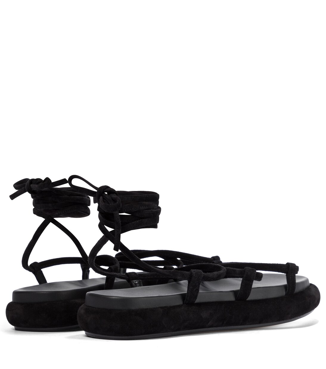 صندل من الجلد السويدي Alba | Khaite