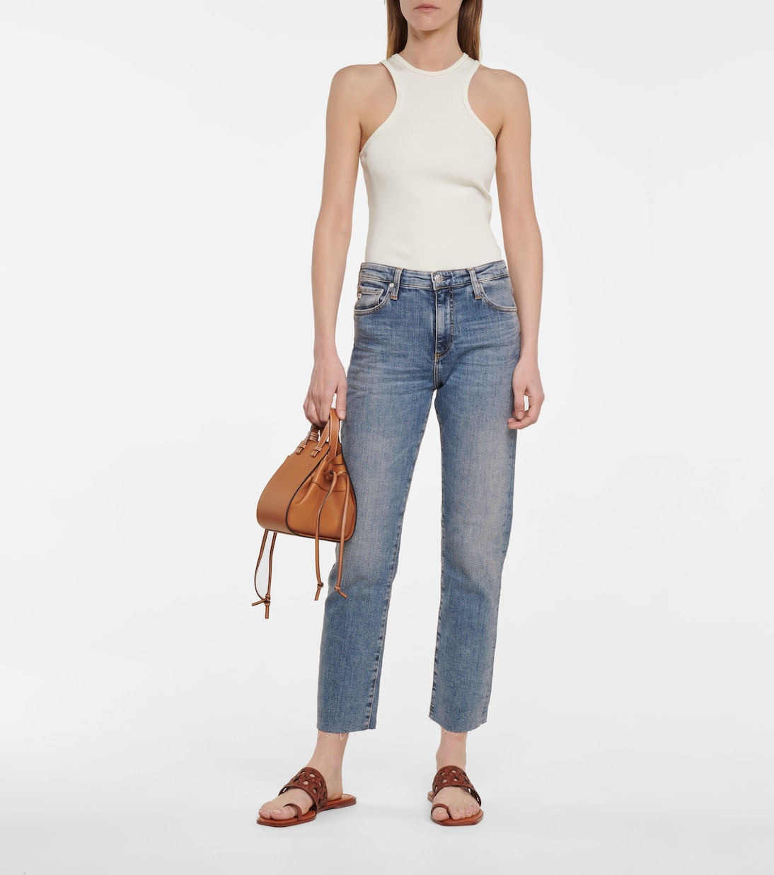 High-Rise Straight Jeans Isabelle | AG Jeans
