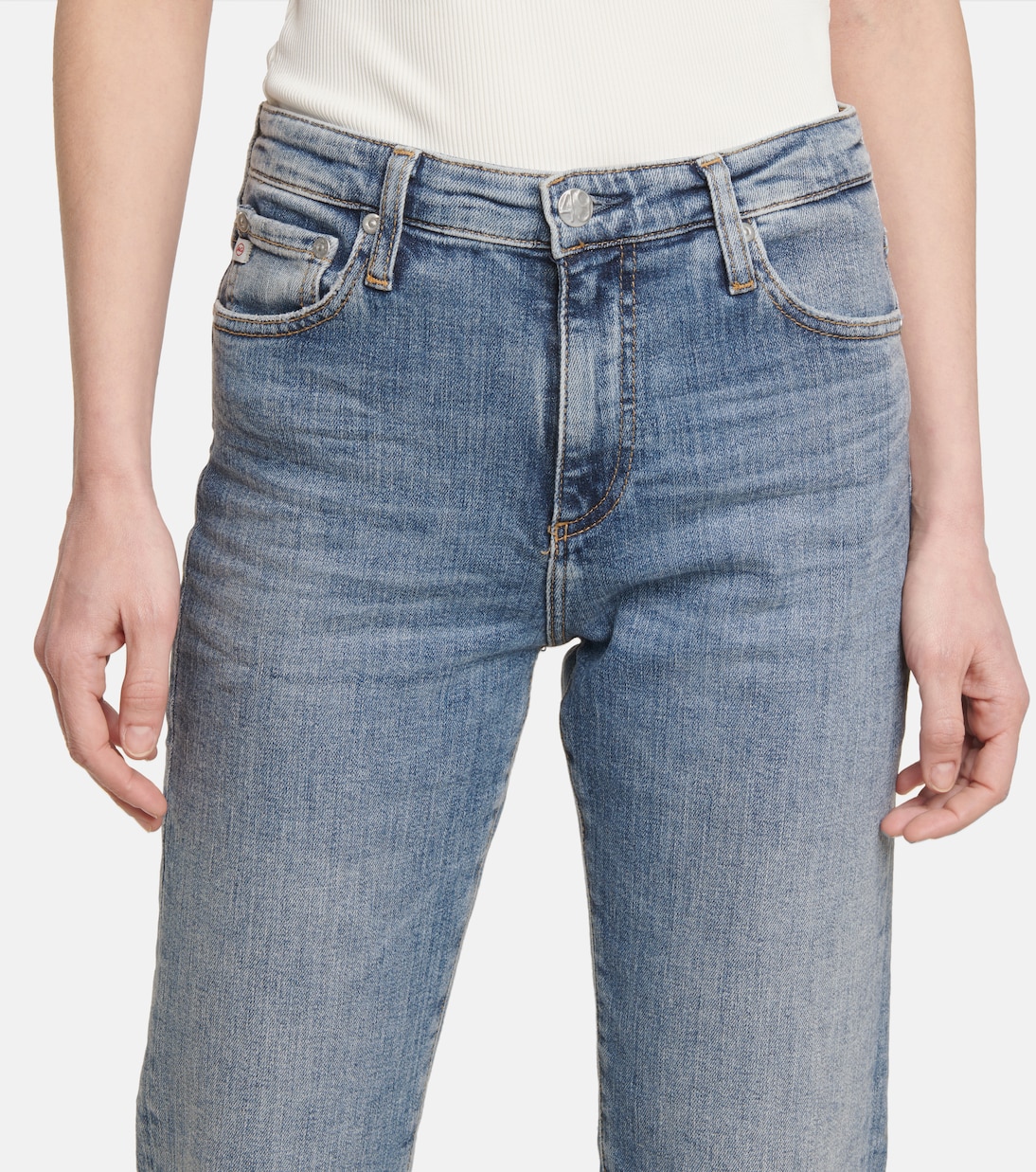 High-Rise Straight Jeans Isabelle | AG Jeans