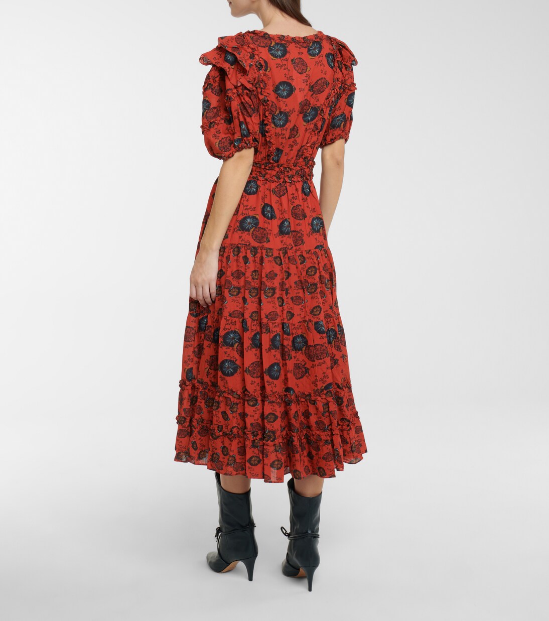 Robe midi Irvette en coton mélangé | Ulla Johnson