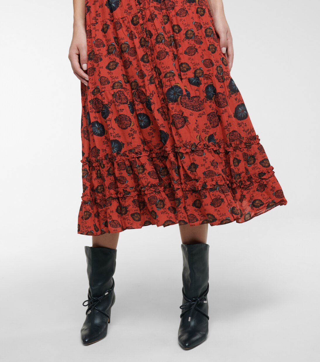 Robe midi Irvette en coton mélangé | Ulla Johnson