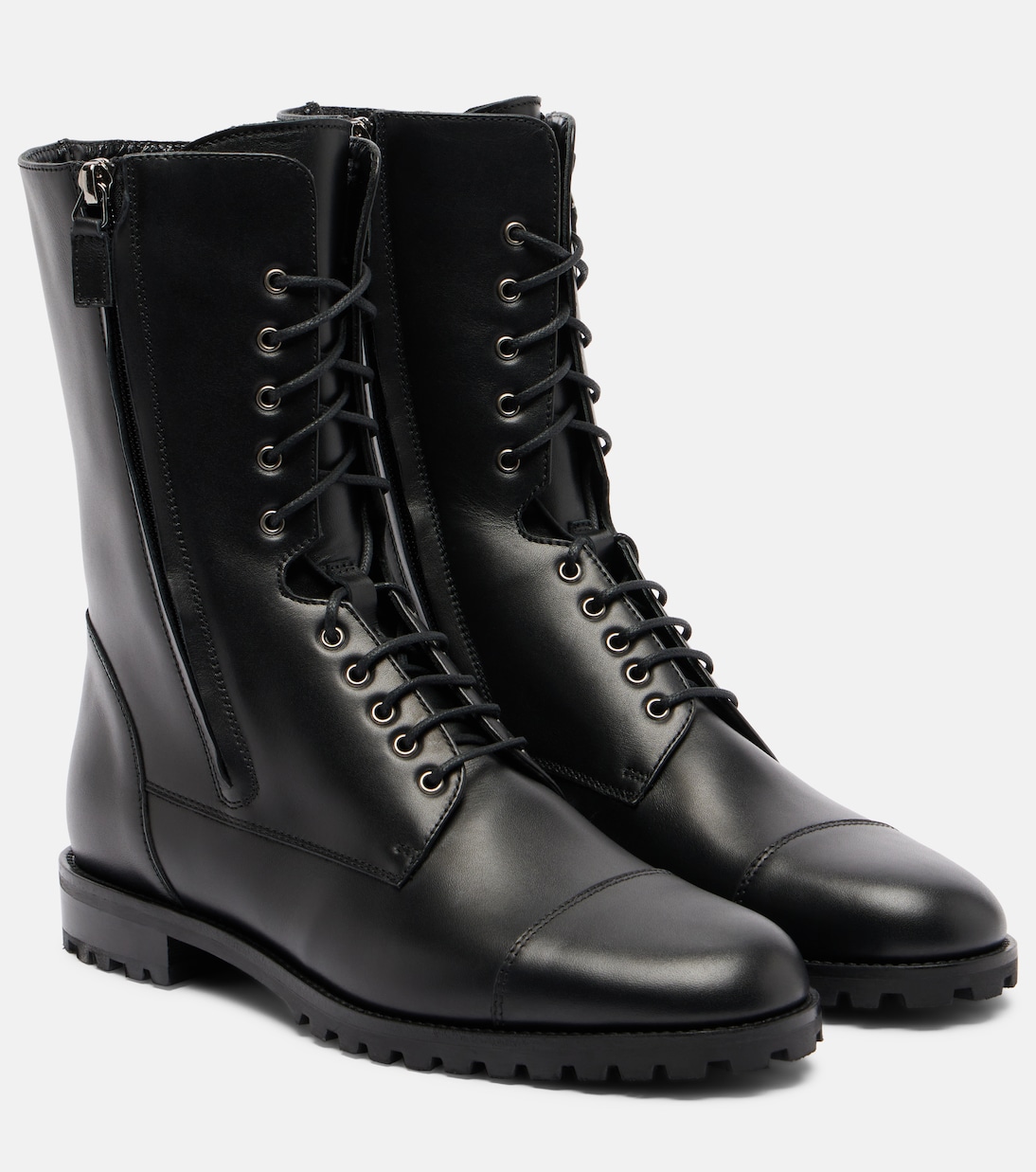 Lugata leather combat boots | Manolo Blahnik