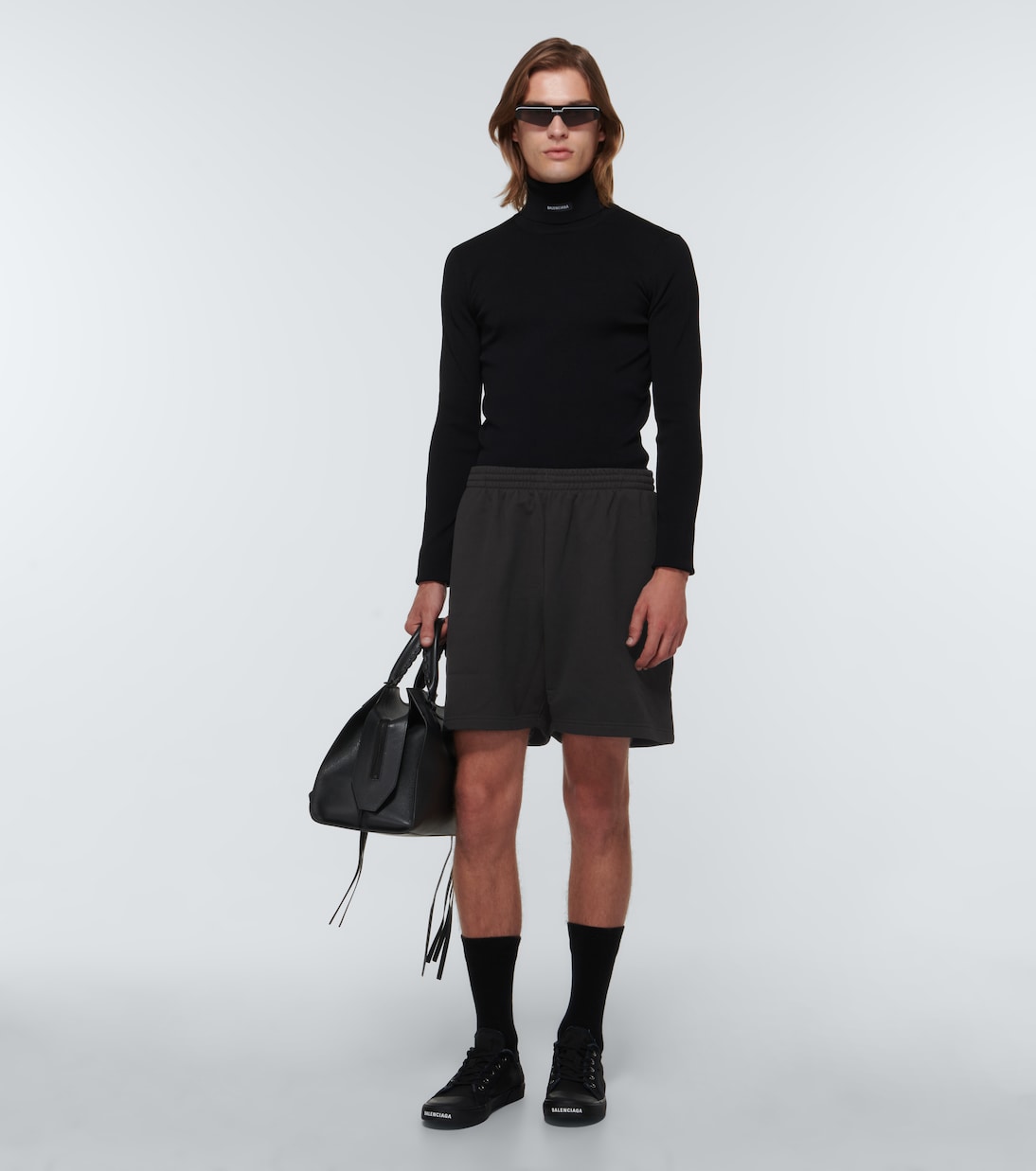 Bedruckte Shorts aus Baumwoll-Jersey | Balenciaga