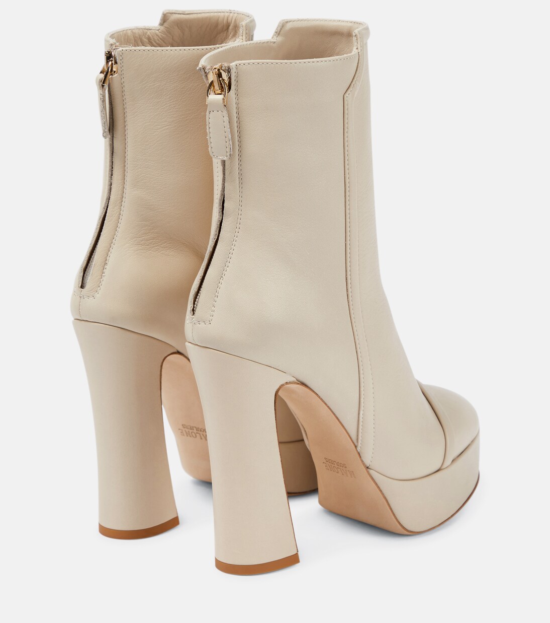 Alexa platform leather ankle boots | Malone Souliers