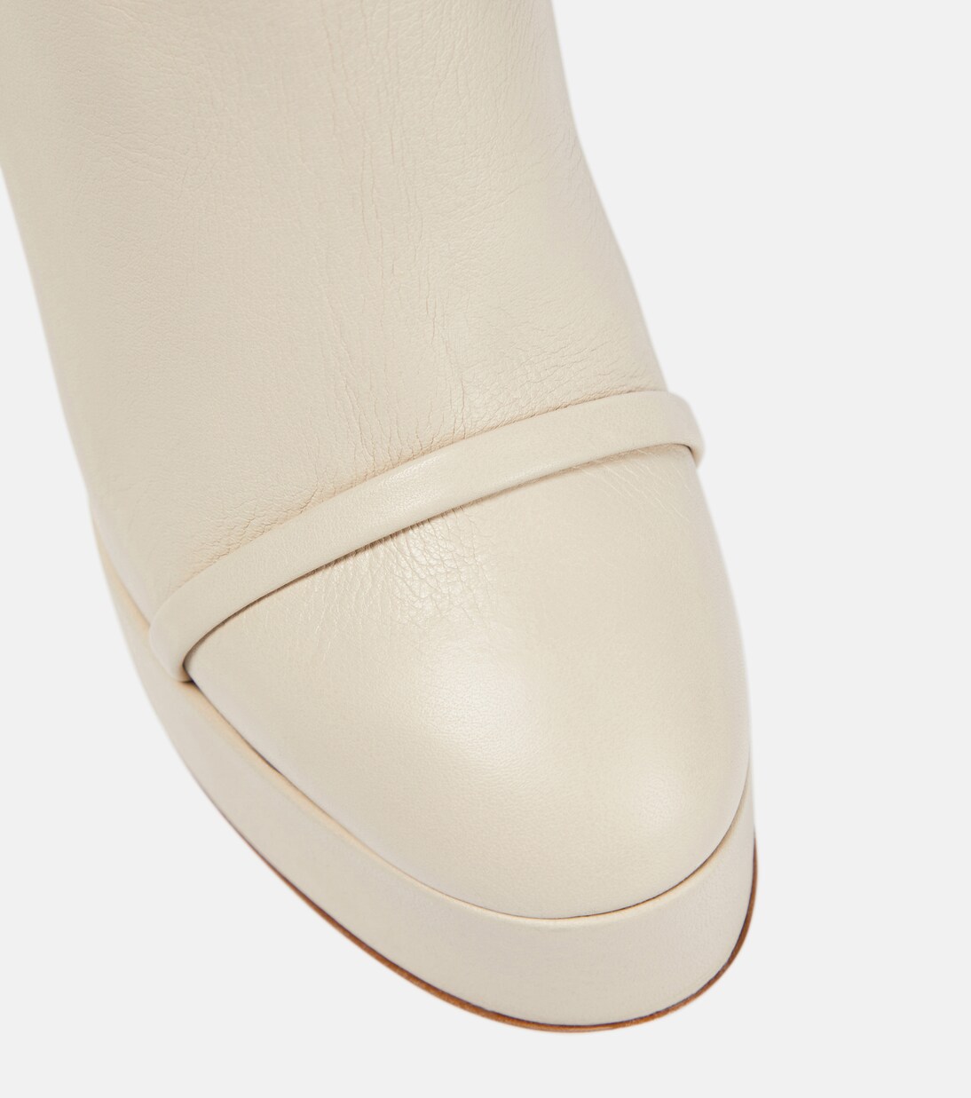 Alexa platform leather ankle boots | Malone Souliers