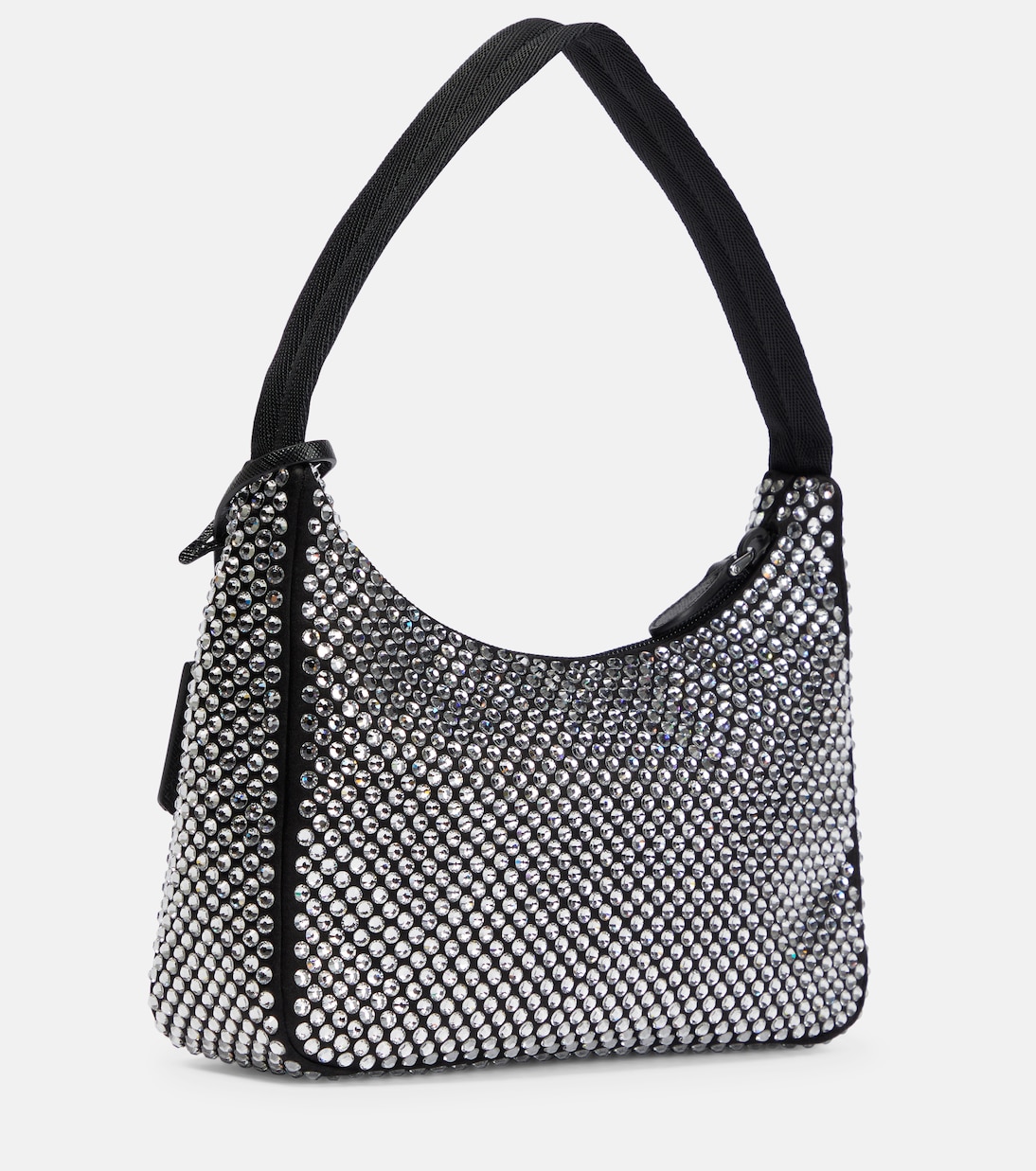 Borsa in raso con cristalli | Prada