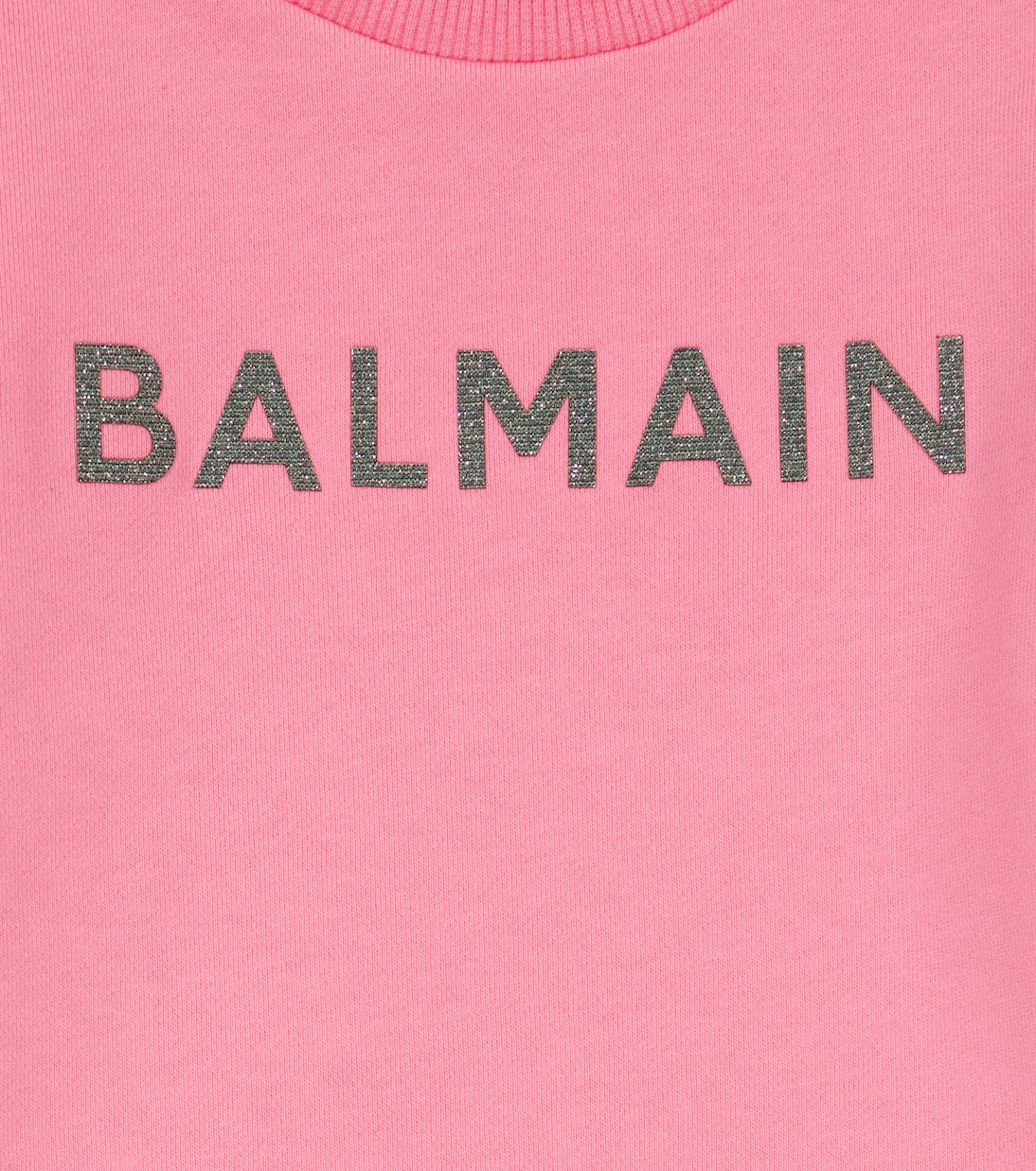 Robe sweat-shirt en coton | Balmain Kids