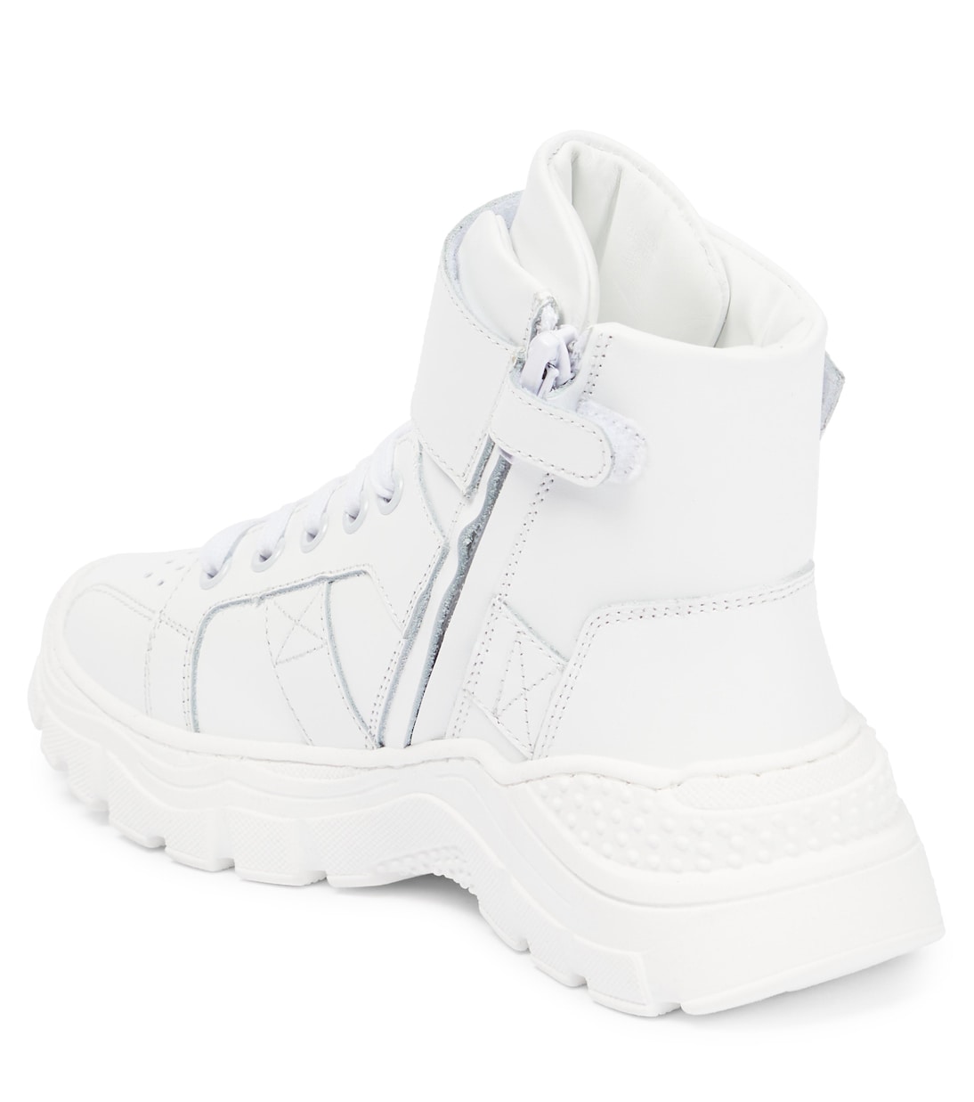 Logo leather sneakers | Balmain Kids