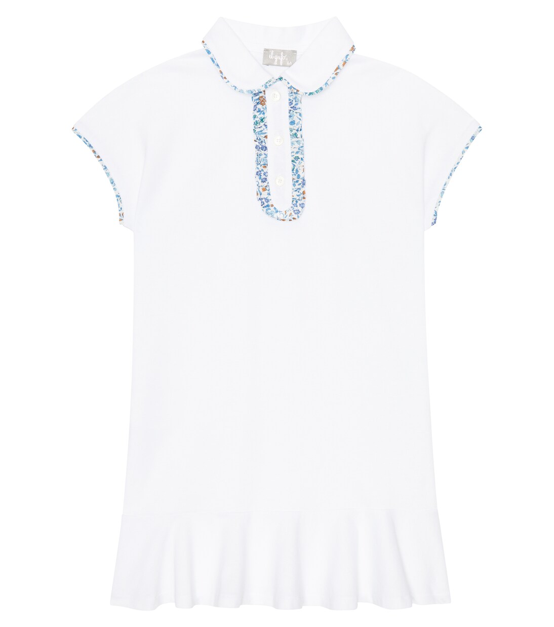 Cotton piqué polo dress | Il Gufo