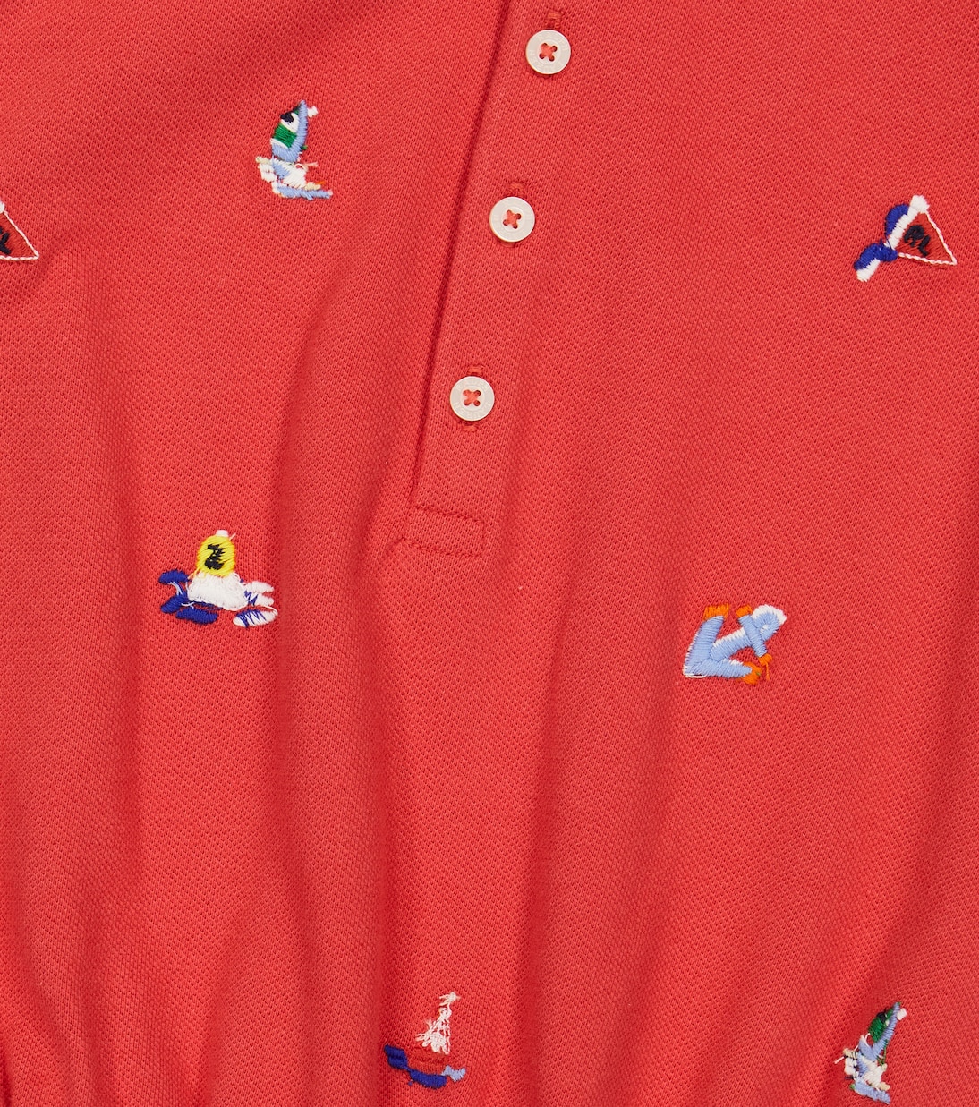 Embroidered cotton playsuit | Polo Ralph Lauren Kids