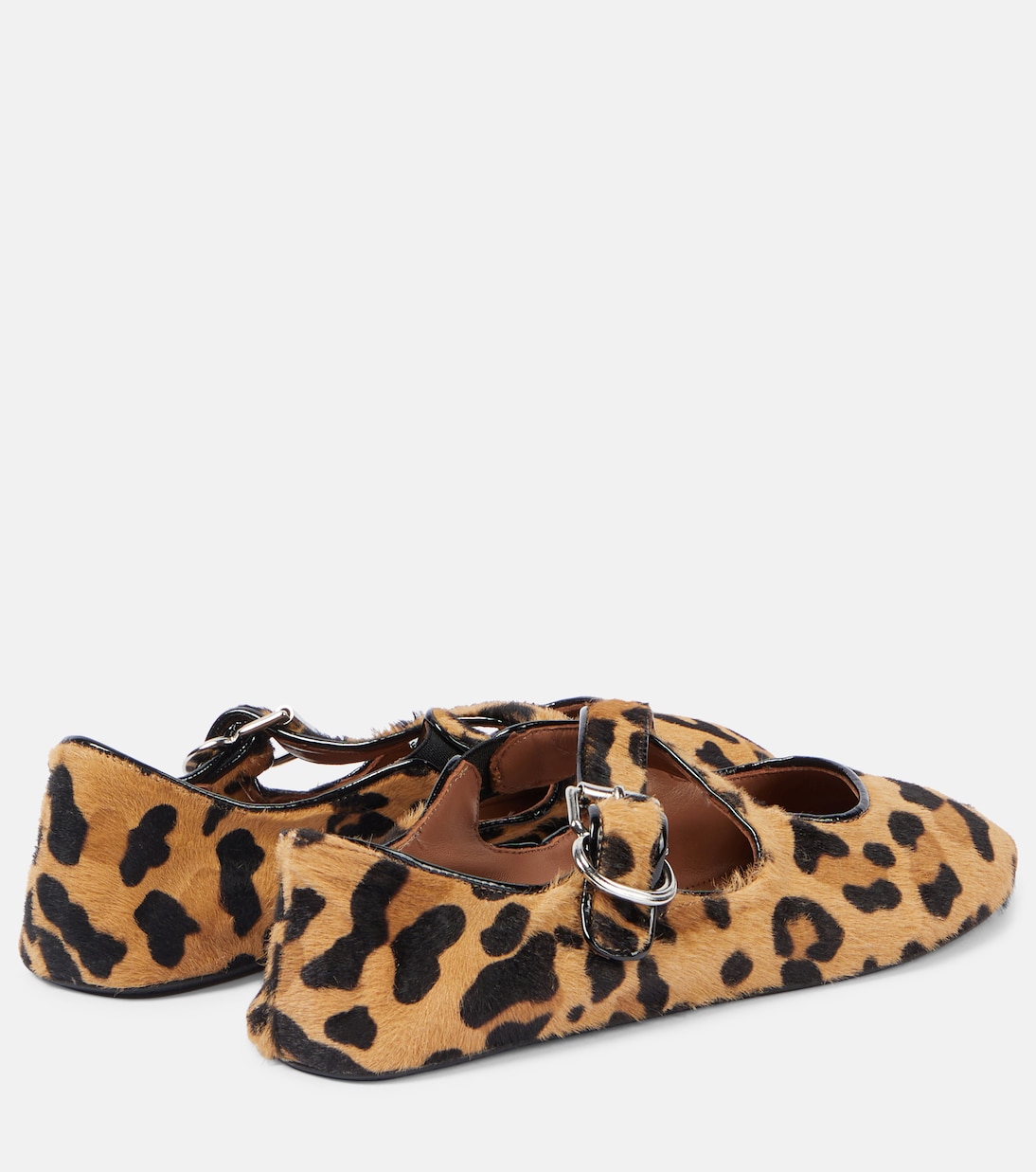 Leopard-print ballet flats | Alaïa