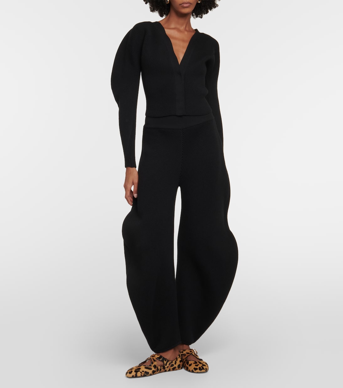 Leopard-print ballet flats | Alaïa