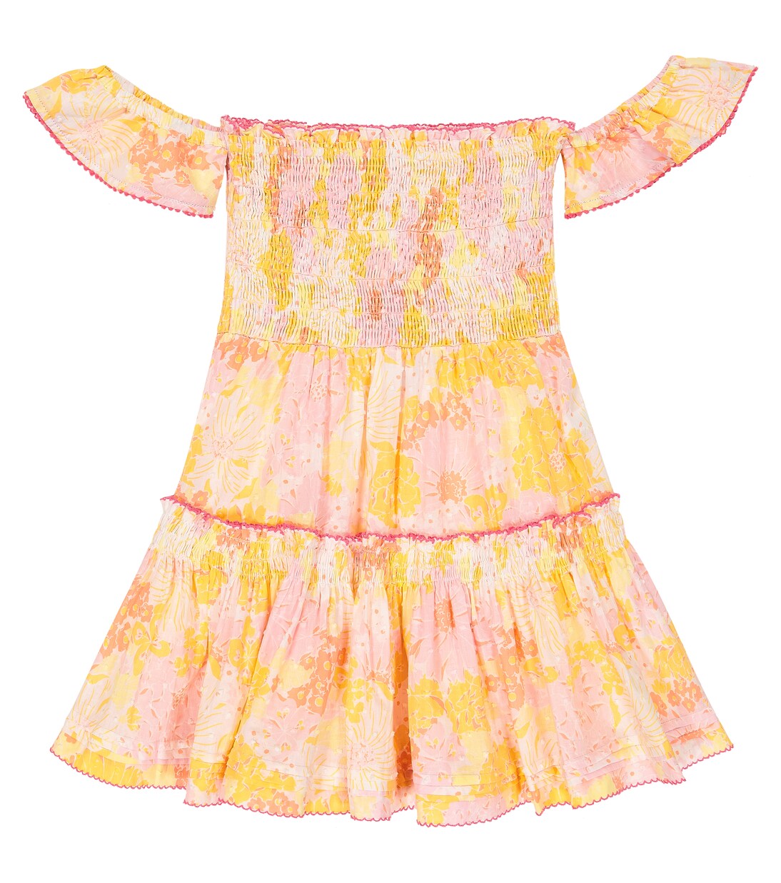 Aurora floral cotton dress | Poupette St Barth Kids